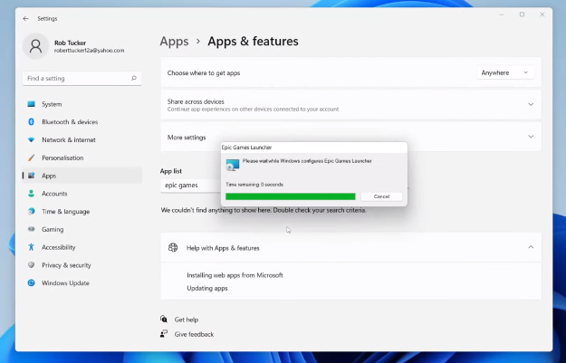 Uninstall Epic Games Launcher